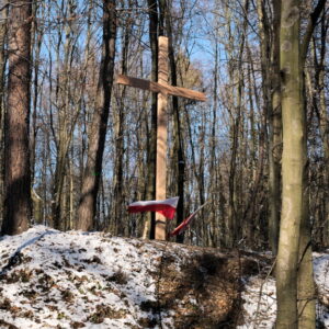 Uroczystość poświęcenia miejsca kaźni oraz krzyża na Lipowicy