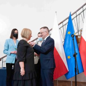 Uroczystość wręczenia odznaczeń Ministra Kultury i Dziedzictwa Narodowego podczas Międzynarodowego Triennale Malarstwa – Srebrny Czworokąt 2021