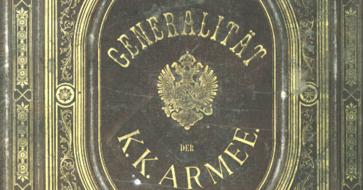 Generał Daniel von Salis-Soglio – szkic biograficzny na kanwie książki „Die Generalität der k.k. Armee“ ze zbiorów Biblioteki MNZP
