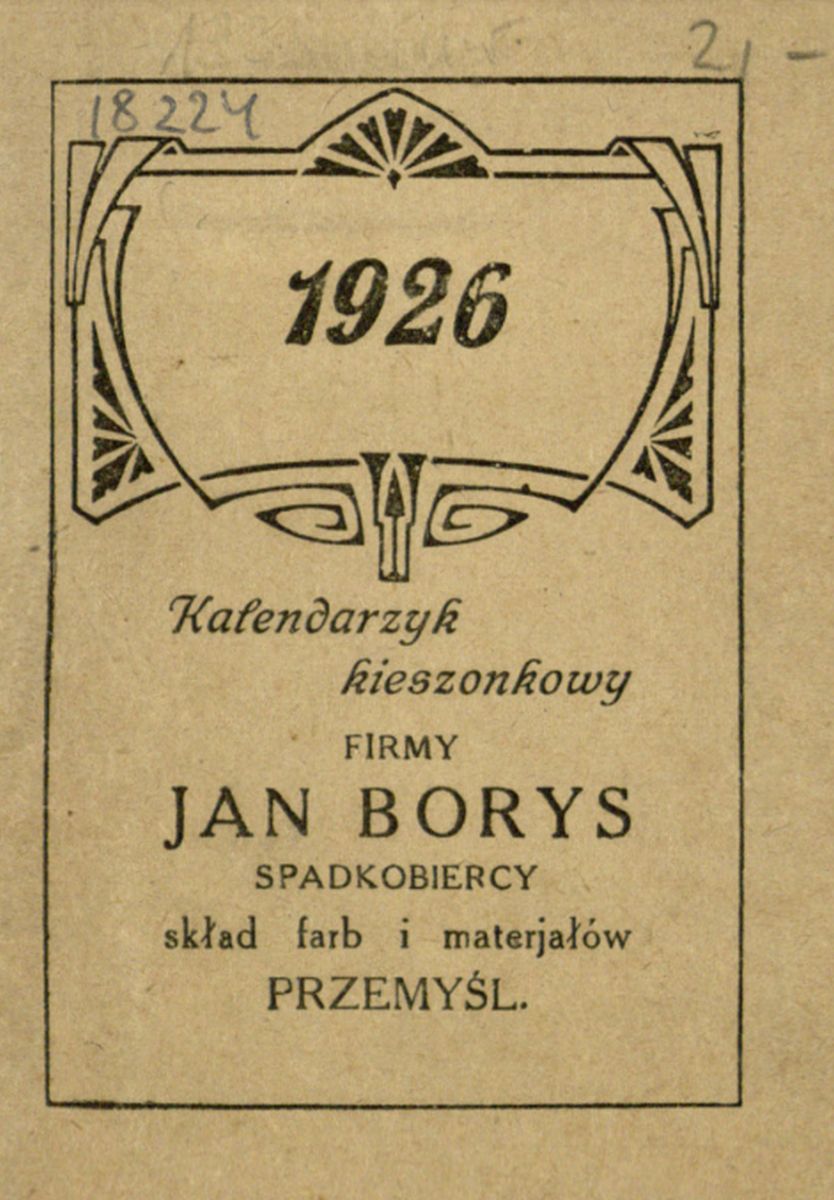 Jan Borys kalendarz