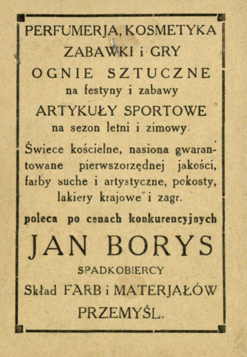 Jan Borys kalendarz