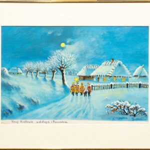 Kazimierz Tarnawski, Trzej Królowie z obsługą i turoniem, Bachórz 1970, ze zbiorów MNZP, MPE-4325, fot. Paweł Husarz