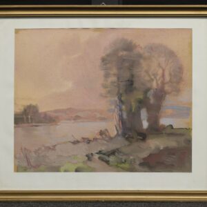 MPS-S-899  M. Stroński, obraz „Krajobraz / Wierzby”