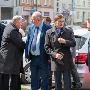 Uroczystość odsłonięcia tablicy poświęconej Emanuelowi Aladarowi Korompay