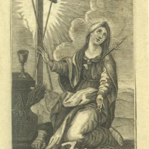 Grafika Matka Boska Bolesna, Joseph i Johann Klauber, Augsburg, Niemcy, ok. poł XVIII w. MPS-6440, MNZP