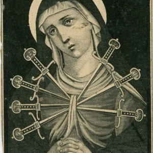 Grafika Obrazek Mater Dolorosa, NN, XIXw. MPS-6202, MNZP