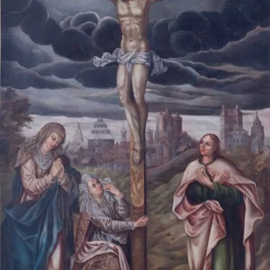 Obraz Ukrzyżowanie, nieznany, Europa Środkowa, XVIIXVIII w., MPS-11552, MNZP