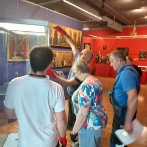 Ćwiczenia z zakresu ewakuacji zbiorów muzealnych w MNZP