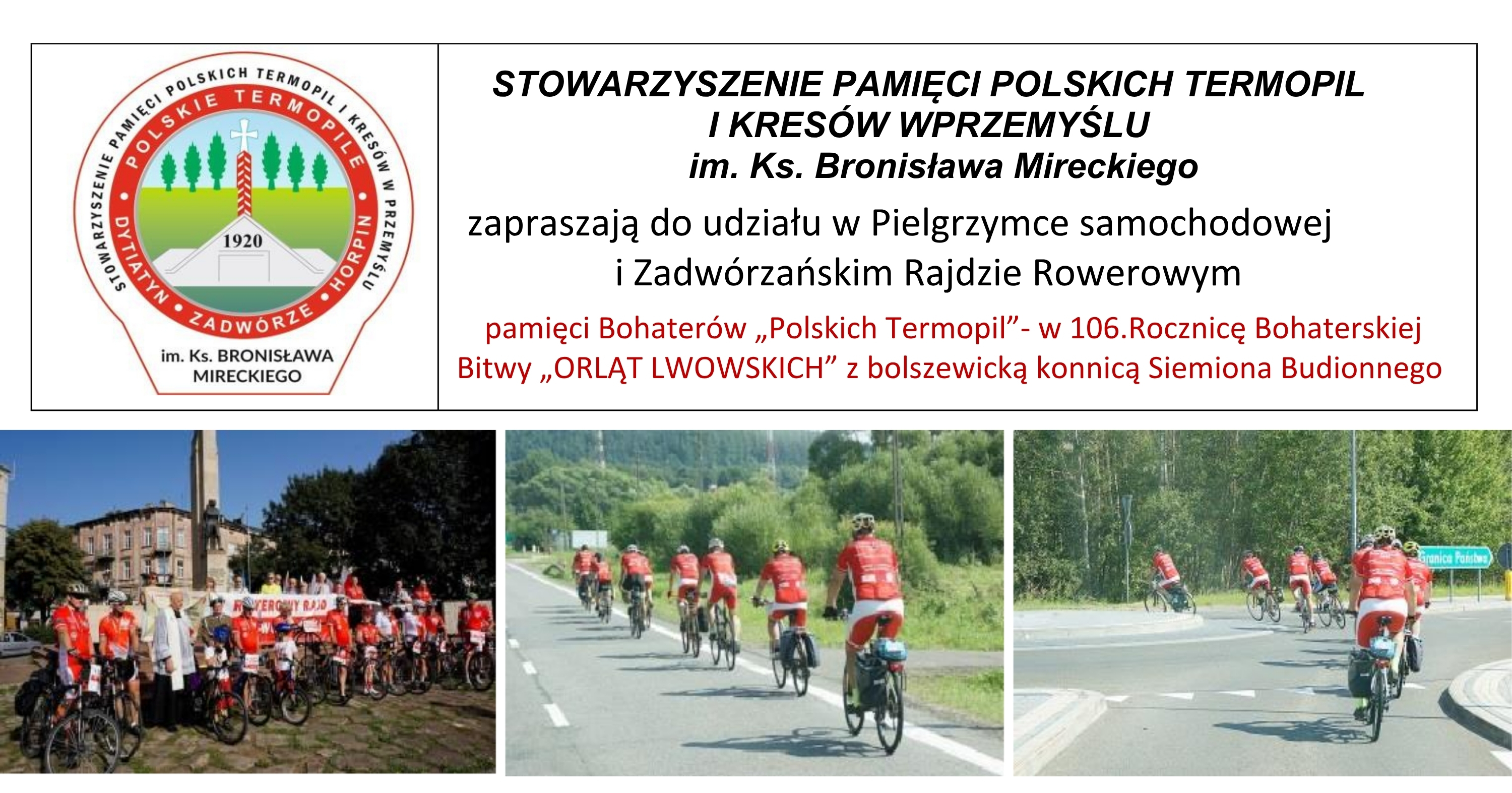 Pielgrzymka samochodowa i Zadwórzański Rajd Rowerowy