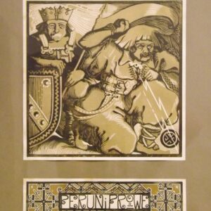 Drzeworyt Stanisława Jakubowskiego, Perun i Prowe, Przemyśl, pierwsza ćwierć XX w. zbiory Muzeum Narodowego Ziemi Przemyskiej w Przemyślu.