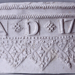 ZNr-1397 odlew gipsowy (fragment fryzu)